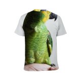 yanfind Adult Full Print T-shirts (men And Women) Bird Parrot Pet