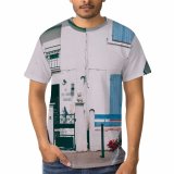 yanfind Adult Full Print T-shirts (men And Women) Apartment Architecture Building Cement City Classic Concrete Construction Design Detail District Door