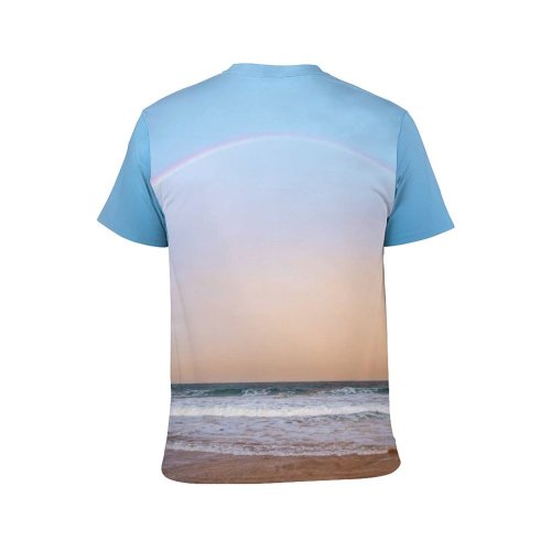yanfind Adult Full Print T-shirts (men And Women) Arch Beach Cloudy Coast Coastline Colorful Country Embankment Foam Journey Leisure Marine