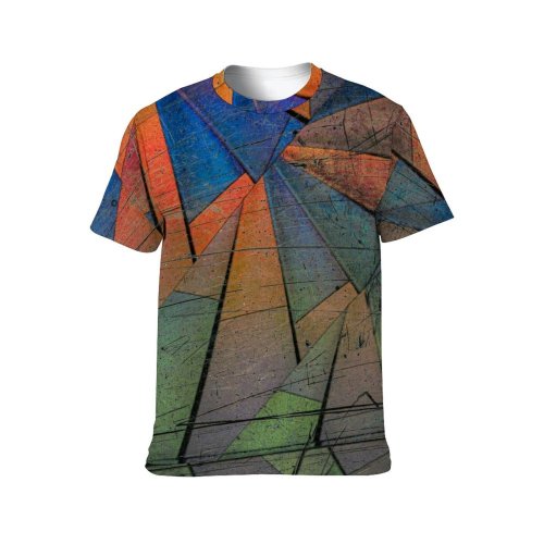 yanfind Adult Full Print T-shirts (men And Women) Wall Coloring Artistic