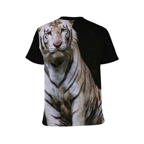 yanfind Adult Full Print T-shirts (men And Women) Attentive Calm Carnivore Chordate Concentrate Space Dangerous Daylight Dry Fauna Felidae
