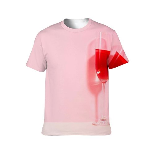 yanfind Adult Full Print T-shirts (men And Women) Love Alcohol Party Cocktail Glass Luxury Wine Champagne Romance Liquid Juice
