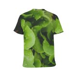 yanfind Adult Full Print T-shirts (men And Women) Garden Leaf Dew Health Outdoors Raindrop Ingredients Drop Flora Growth
