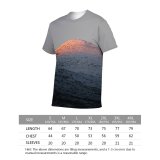 yanfind Adult Full Print T-shirts (men And Women) Atmosphere Breathtaking Calm Cliff Cloud Cloudy Dusk Formation Freedom Frost Frozen