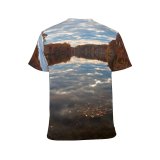 yanfind Adult Full Print Tshirts (men And Women) Fall Autumn Lake Hdr Waterscape Scape Fluid Liquid Reflection Reflections Reflective Mirror