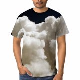 yanfind Adult Full Print T-shirts (men And Women) Abstract Backdrop Beautiful Beauty Cloud Clouds High Landscape Light Natural Outdoors-