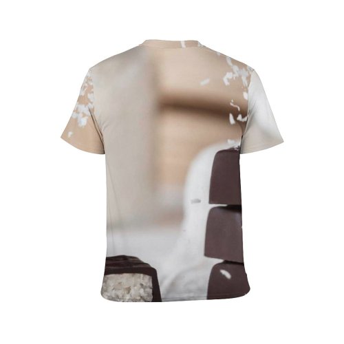 yanfind Adult Full Print T-shirts (men And Women) Candy Chocolate Chocolates Confection Dairy Delicious Depth Field Dessert Focus