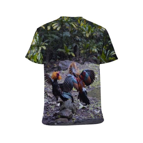 yanfind Adult Full Print T-shirts (men And Women) Wood Bird Agriculture Farm Leaf Tree Travel Hen Outdoors Tropical Wildlife Rainforest