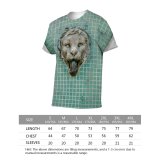 yanfind Adult Full Print T-shirts (men And Women) Art Texture Wall Vintage Door Design Decoration Cat Retro Ancient Picture Sooty