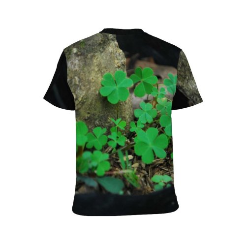 yanfind Adult Full Print T-shirts (men And Women) Wood Garden Luck Grass Park Leaf Tree Flower Outdoors Flora Growth Soil