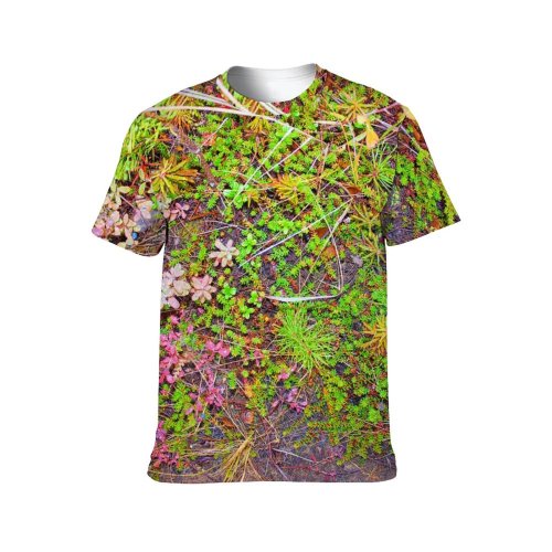 yanfind Adult Full Print Tshirts (men And Women) Autumn Colorful Colours Forest Leaf Leaves Scenic Woodland Taiga Macrobackground