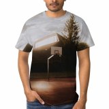 yanfind Adult Full Print T-shirts (men And Women) Area Autumn Basket Basketball Building Cloudy Construction Court Daylight Daytime District