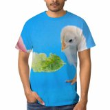 yanfind Adult Full Print T-shirts (men And Women) Beak Chick Eat Feathers Fingers Focus Lettuce Poultry Vegetable