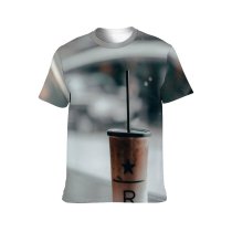 yanfind Adult Full Print T-shirts (men And Women) Aroma Bar Beverage Blurred Brew Café Cafeteria Caffeine Cappuccino Casual City Cocktail