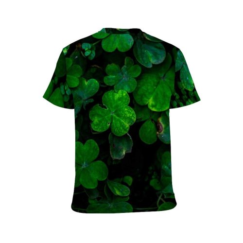 yanfind Adult Full Print T-shirts (men And Women) Blooming Clover Garden Leaves Plants