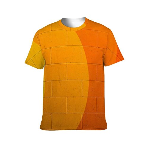 yanfind Adult Full Print T-shirts (men And Women) Architecture Art Artwork Backdrop Brick Wall Colorful Creative Daylight Decor Dense Design