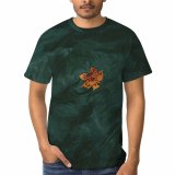 yanfind Adult Full Print T-shirts (men And Women) Aqua Autumn Botany Calm Clear Colorful Fall Foliage From Above Golden