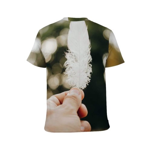 yanfind Adult Full Print T-shirts (men And Women) Light Summer Girl Leaf Tree Christmas Outdoors Gold Wedding Beautiful