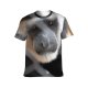 yanfind Adult Full Print T-shirts (men And Women) Cage Eyes Face Focus Furry Grey Monkey Nose Outdoors Primate