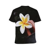 yanfind Adult Full Print T-shirts (men And Women) Bloom Flora Flower Frangipani Petals