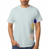 yanfind Adult Full Print T-shirts (men And Women) Art Space Abstract Design Round Rainbow Artistic Motley