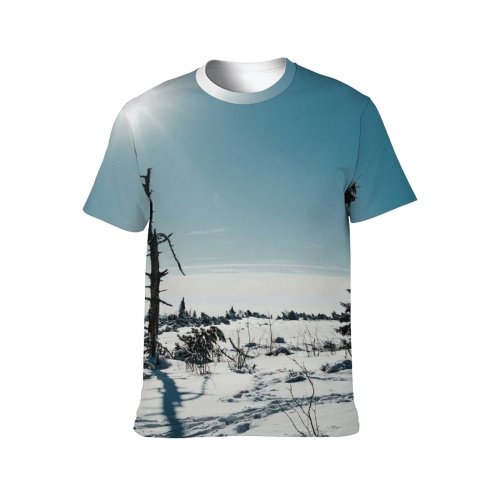 yanfind Adult Full Print T-shirts (men And Women) Sky Branch Cloudless Coniferous Cool Evergreen Fir Flora Floral Foliage Forest Freeze