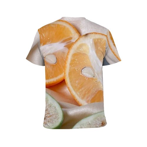 yanfind Adult Full Print T-shirts (men And Women) Citrus Cloth Delicious Diet Drapery Eat Fabric Fiber Fig Fruit