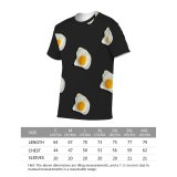 yanfind Adult Full Print T-shirts (men And Women) Healthy Dawn Meal Hot Breakfast Egg Cooking Health Bacon Ingredients Delicious Still