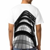 yanfind Adult Full Print T-shirts (men And Women) Architectural Design Architecture Building City Cityscape Expression Exterior Facade Futuristic Glass Items