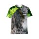 yanfind Adult Full Print T-shirts (men And Women) Fur Danger Staring