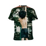 yanfind Adult Full Print T-shirts (men And Women) Street Athlete Exercise Boy Web Court Basketball Hoop Backboard Gameplan (Sports) Action