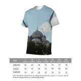 yanfind Adult Full Print T-shirts (men And Women) Dawn Sunset Building Architecture Travel Outdoors Religion Dome Traditional Worship Ancient Sacred