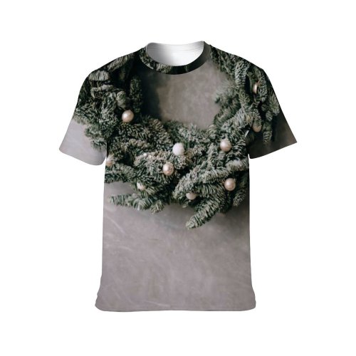 yanfind Adult Full Print T-shirts (men And Women) Art Atmosphere Ball Bauble Branch Celebrate Christmas Coniferous Cozy Craft Creative December