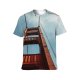 yanfind Adult Full Print T-shirts (men And Women) Light City Building Construction Rope Technology Architecture High Travel Outdoors