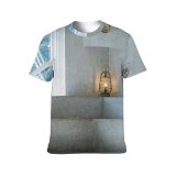 yanfind Adult Full Print T-shirts (men And Women) Apartment Architecture Building Concrete Construction Contemporary Corridor Creative Decor Decorative Design