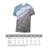 yanfind Adult Full Print T-shirts (men And Women) Aqua Beach Coast Coastline Daytime Endless Flow Fluid Foamy From Above Geology