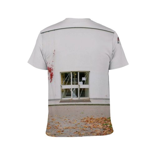 yanfind Adult Full Print T-shirts (men And Women) Architecture Autumn Building City Construction Contemporary Space Cottage Daytime Design District Doorway