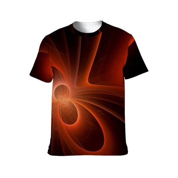 yanfind Adult Full Print Tshirts (men And Women) Fractal Light Abstract