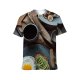 yanfind Adult Full Print T-shirts (men And Women) Appetizing Arrangement Avocado Berry Blueberry Bread Breakfast Delicious Diet Egg Flatlay Fork
