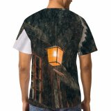 yanfind Adult Full Print T-shirts (men And Women) Blizzard Building Contemporary Cottage Countryside Dramatic Dwell Exterior Facade Fog Freeze Frost