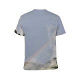 yanfind Adult Full Print T-shirts (men And Women) Snow Wood Landscape Summer Fog Park Tree Fall Travel Outdoors