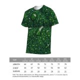 yanfind Adult Full Print T-shirts (men And Women) Dew Flora Freshness Garden Growth Leaf Macro Moisture Texture Vein Droplets