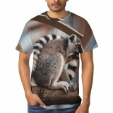 yanfind Adult Full Print T-shirts (men And Women) Wood Monkey Outdoors Wild Family Wildlife Primate Climb Stripe Jewelry Band
