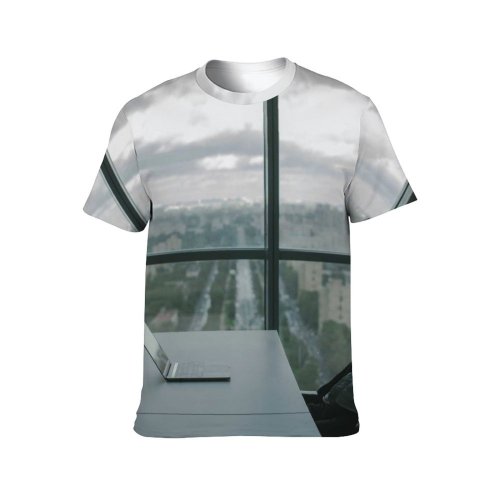 yanfind Adult Full Print T-shirts (men And Women) Bearded Cloudy Space Cyber Security Cybersecurity Electronic Device Hacker Hands Information Technology