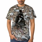 yanfind Adult Full Print Tshirts (men And Women) Apature Beautiful Butterfly Dark Sucking Soil Insect
