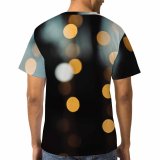 yanfind Adult Full Print T-shirts (men And Women) Blurred Blurry Bokeh Circles Defocused Illuminated Lights Round Sparkle Spheres
