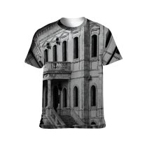 yanfind Adult Full Print T-shirts (men And Women) City Street Building Travel Castle Home Government Outdoors Tourism Town Facade Theater