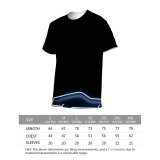 yanfind Adult Full Print T-shirts (men And Women) Art Dark Abstract Chrome Design Retro Metallic Sharp Stainless Insubstantial Disjunct