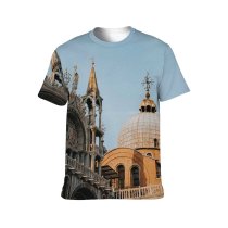 yanfind Adult Full Print T-shirts (men And Women) Arch Architecture Attract Balcony Building Castle Cathedral Church City Classic Construction