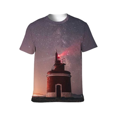 yanfind Adult Full Print T-shirts (men And Women) Architecture Building Calm Castle Construction Dark Distance Dusk Evening Fortress